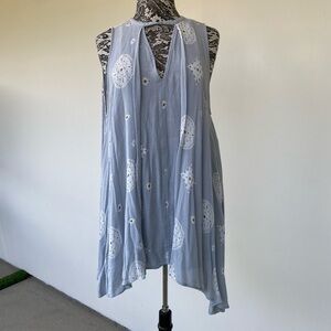 Light Blue Sleeveless Top by Free People size Medium